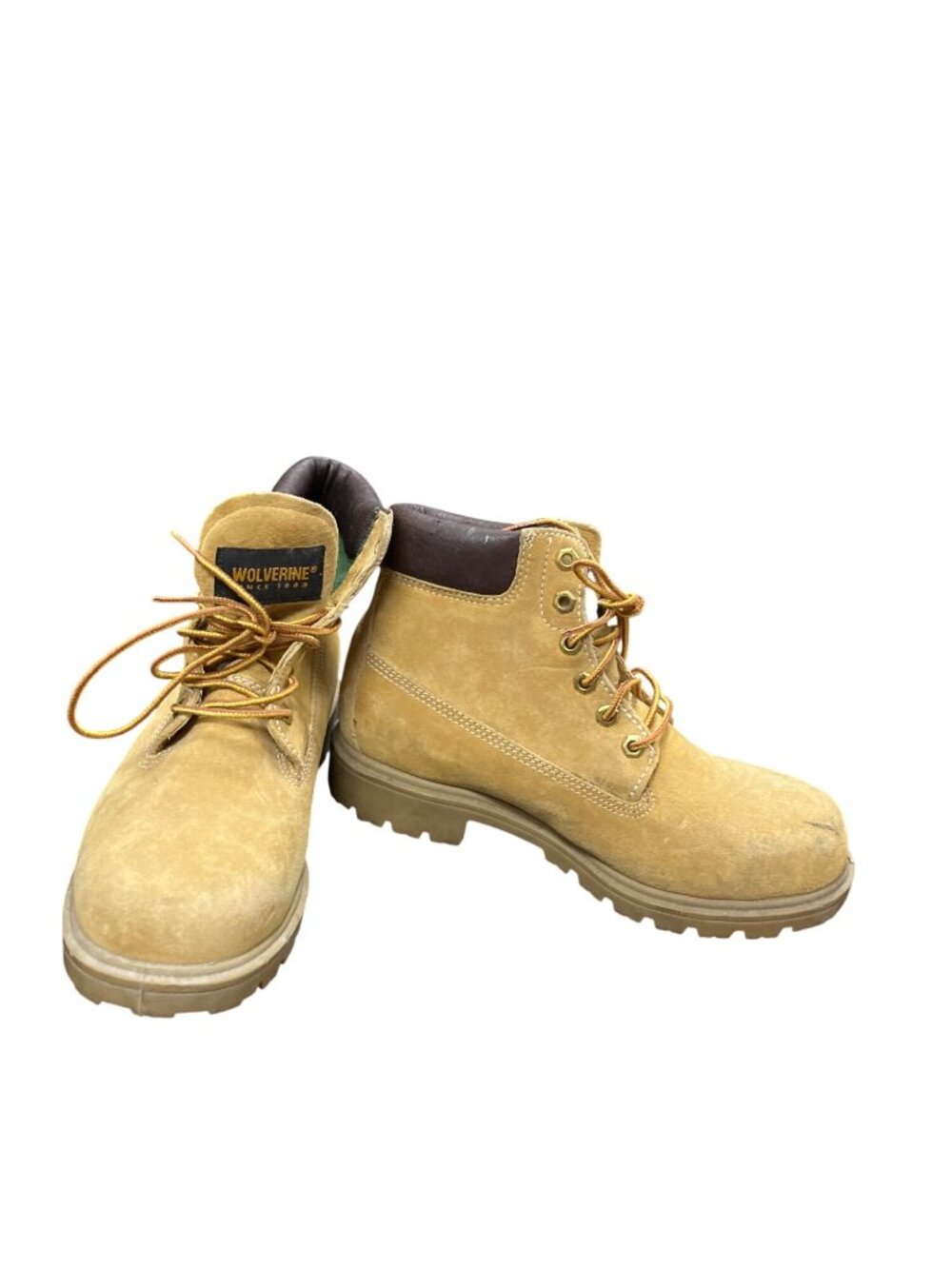 Wolverine mens tan leather steel toe leather ankle boots sz 7M  SKU 10-451